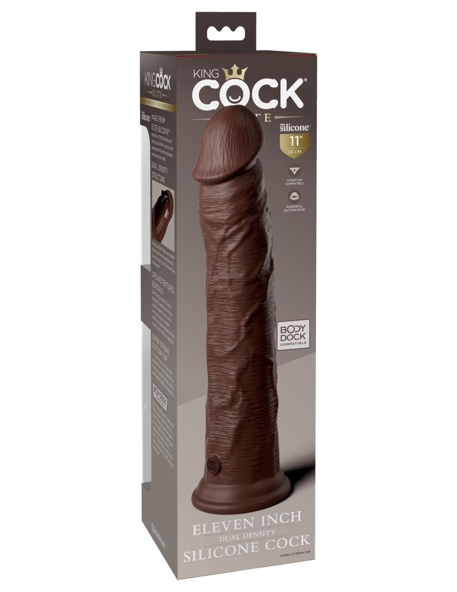 Elite Dual Density Silicone Cock by King Cock - Boink Adult Boutique www.boinkmuskoka.com Canada