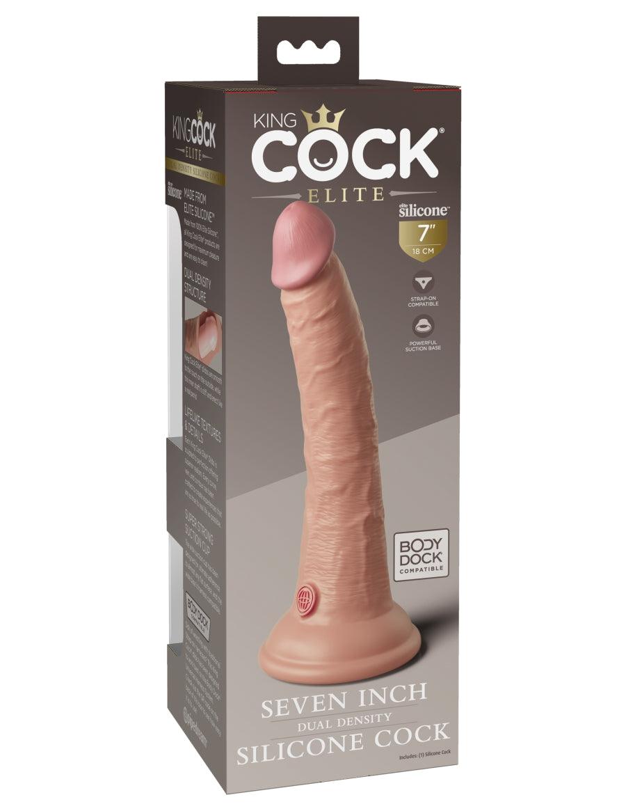 Elite Dual Density Silicone Cock by King Cock - Boink Adult Boutique www.boinkmuskoka.com Canada