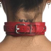 Female Chest Harness | Red Vegan Leather M/L | Strict - Boink Adult Boutique www.boinkmuskoka.com Canada