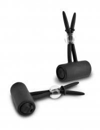 Fetish Fantasy Series Limited Edition Vibrating Silicone Nipple Lassos - Black - Boink Adult Boutique www.boinkmuskoka.com Canada