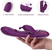 G Spot Rabbit Vibrator Purple Alpha Rabbit - Waterproof by Tracy's Dog - Boink Adult Boutique www.boinkmuskoka.com Canada