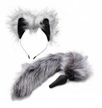 Grey Wolf Butt Plug Tail and Ears Set by Tailz - Boink Adult Boutique www.boinkmuskoka.com Canada