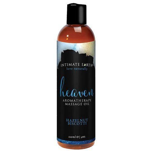 Heaven Aromatherapy Massage Oil - Hazelnut Biscotti by Intimate Earth - Boink Adult Boutique www.boinkmuskoka.com Canada