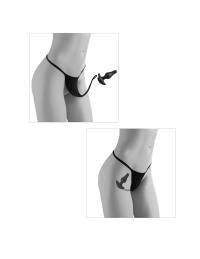 Hookup Panties Crotchless Pleasure Pearls- Fits Size S-L Black - Boink Adult Boutique www.boinkmuskoka.com Canada