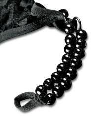 Hookup Panties Crotchless Pleasure Pearls- Fits Size S-L Black - Boink Adult Boutique www.boinkmuskoka.com Canada