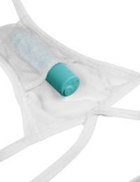 Hookup Panties with Remote - Bow-Tie G-String - White/Blue - 2 Sizes - Boink Adult Boutique www.boinkmuskoka.com Canada