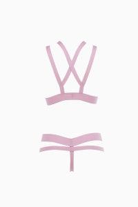 Kitten In Love & Lust - Bra & Thong Set - Pink O/S - Boink Adult Boutique www.boinkmuskoka.com Canada