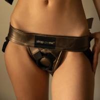 Leatherette Strap-On Harness - Curious Collection - by Strap-on-Me - Boink Adult Boutique www.boinkmuskoka.com Canada