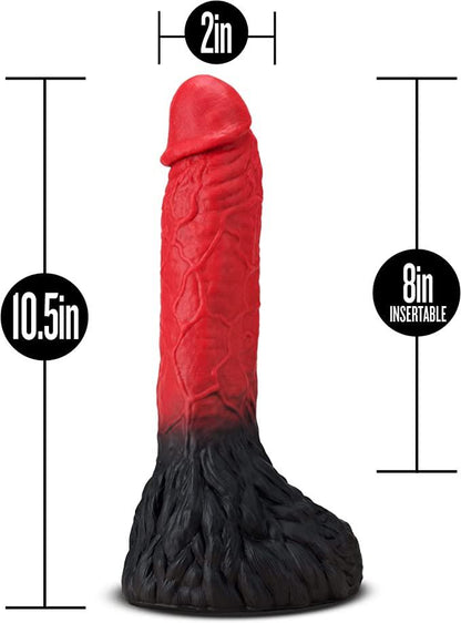 Lycan - Lock On Fantasy Werewolf Dildo in Red by Blush - Boink Adult Boutique www.boinkmuskoka.com Canada