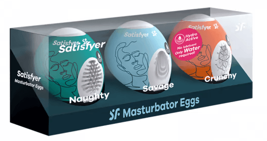 Masturbator Eggs by Satisfyer - Boink Adult Boutique www.boinkmuskoka.com Canada