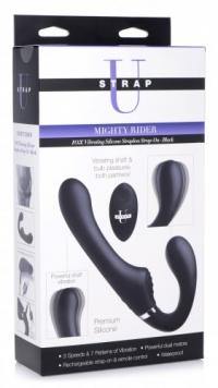 Mighty Rider 10X Vibrating Silicone Strapless Strap-On by XR Brands - Boink Adult Boutique www.boinkmuskoka.com Canada