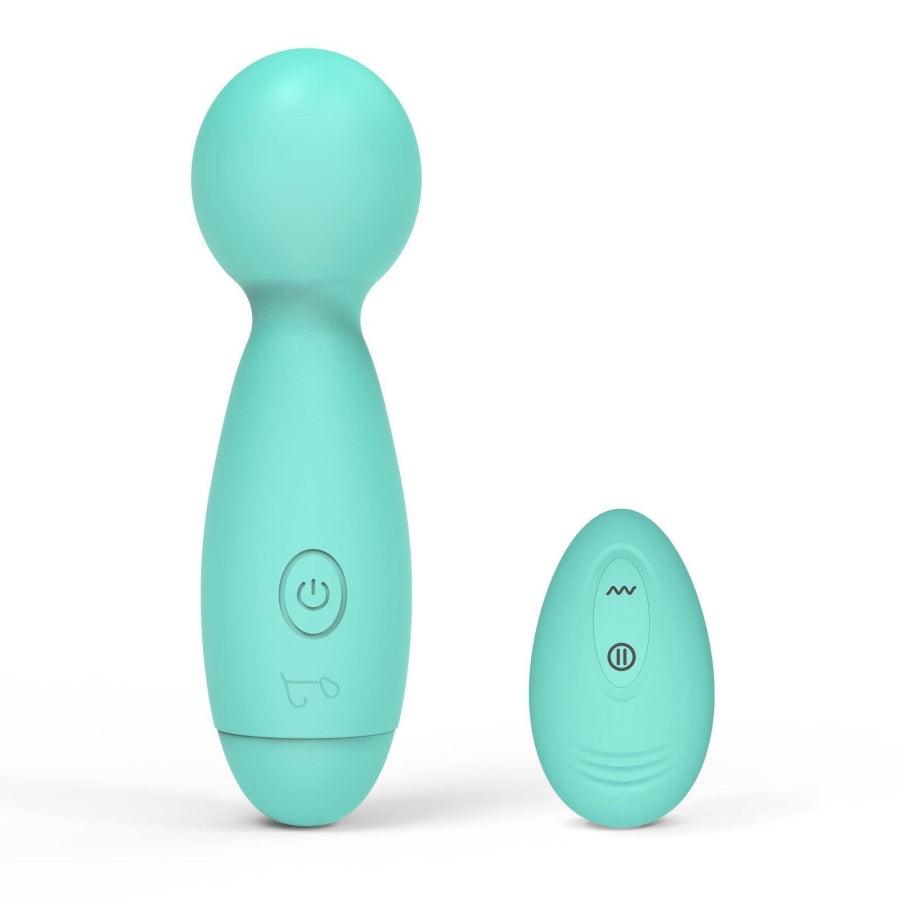 Mini Wand Massager - Teal - Battery Operated by Tracy's Dog - Boink Adult Boutique www.boinkmuskoka.com Canada