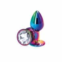 Multicoloured Small Aluminum Butt Plug by Rear Assets - Boink Adult Boutique www.boinkmuskoka.com Canada