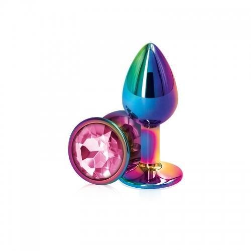 Multicoloured Small Aluminum Butt Plug by Rear Assets - Boink Adult Boutique www.boinkmuskoka.com Canada