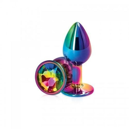 Multicoloured Small Aluminum Butt Plug by Rear Assets - Boink Adult Boutique www.boinkmuskoka.com Canada