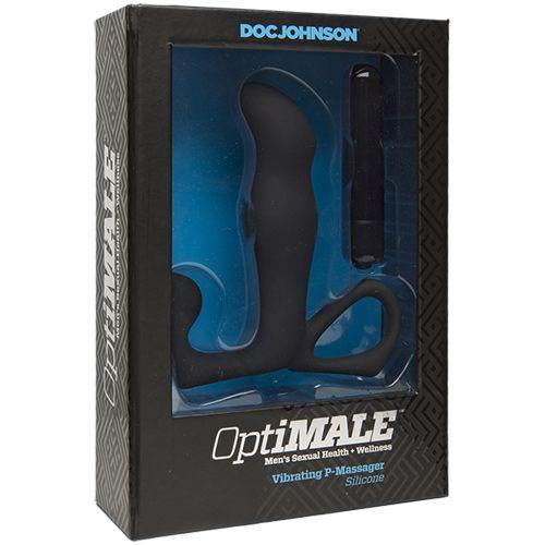 OptiMALE Vibrating 4 Inch P-Massager - Black - Boink Adult Boutique www.boinkmuskoka.com Canada