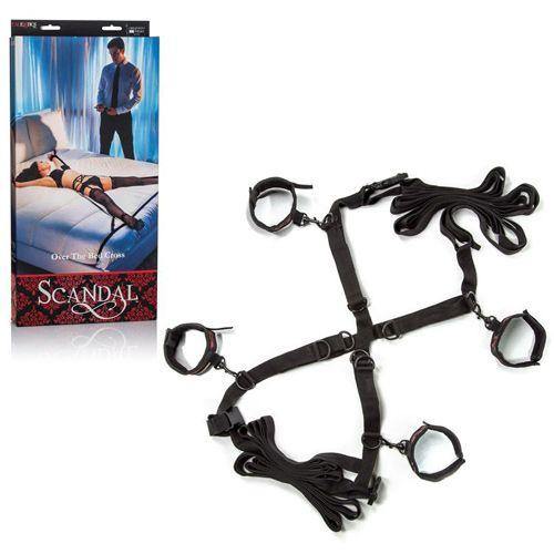 Over the Bed Cross Restraint Set by Scandal - Boink Adult Boutique www.boinkmuskoka.com Canada