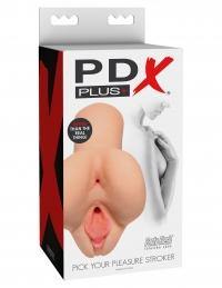 Pick Your Pleasure Double Hole Stroker Masturbator by PDX Plus - Boink Adult Boutique www.boinkmuskoka.com Canada