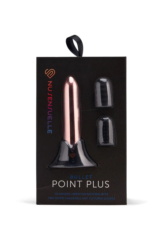 POINT PLUS Bullet - 40% MORE POWER and 2 Textured Sleeves - 2 Colours - Boink Adult Boutique www.boinkmuskoka.com Canada