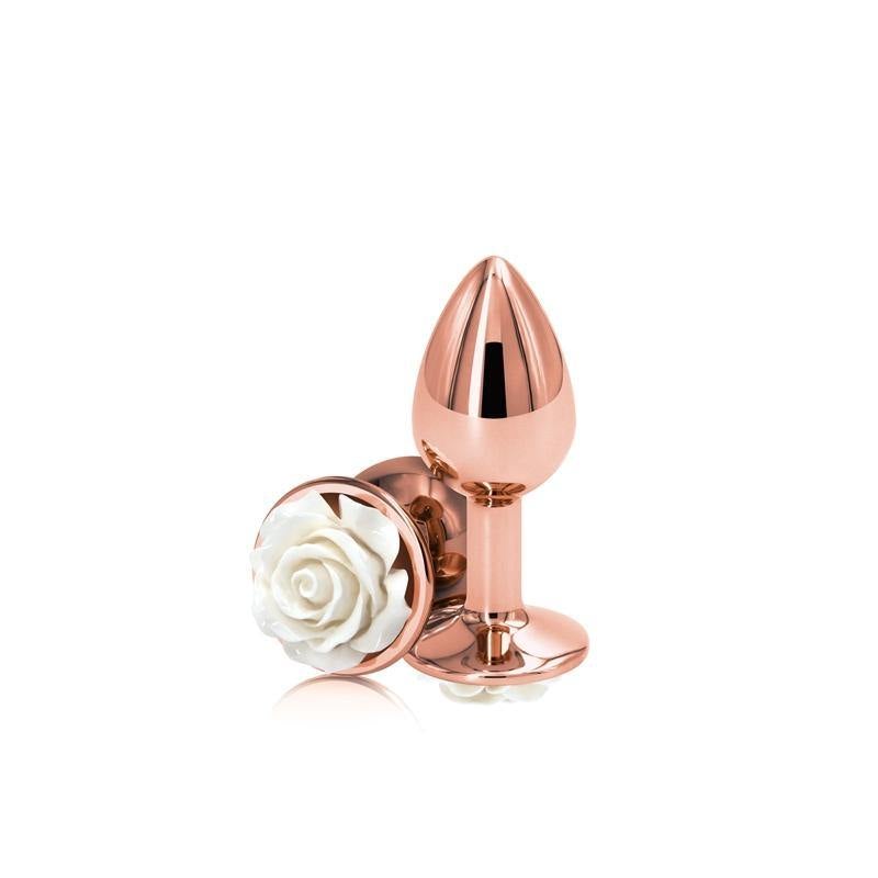 Rose Aluminum Butt Plug - 2 sizes & 5 Colours by Rear Assets - Boink Adult Boutique www.boinkmuskoka.com Canada