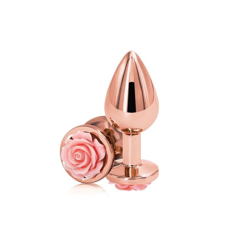 Rose Aluminum Butt Plug - 2 sizes & 5 Colours by Rear Assets - Boink Adult Boutique www.boinkmuskoka.com Canada