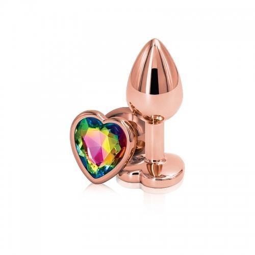 Rose Gold Heart Aluminum Butt Plug by Rear Assets - Boink Adult Boutique www.boinkmuskoka.com Canada