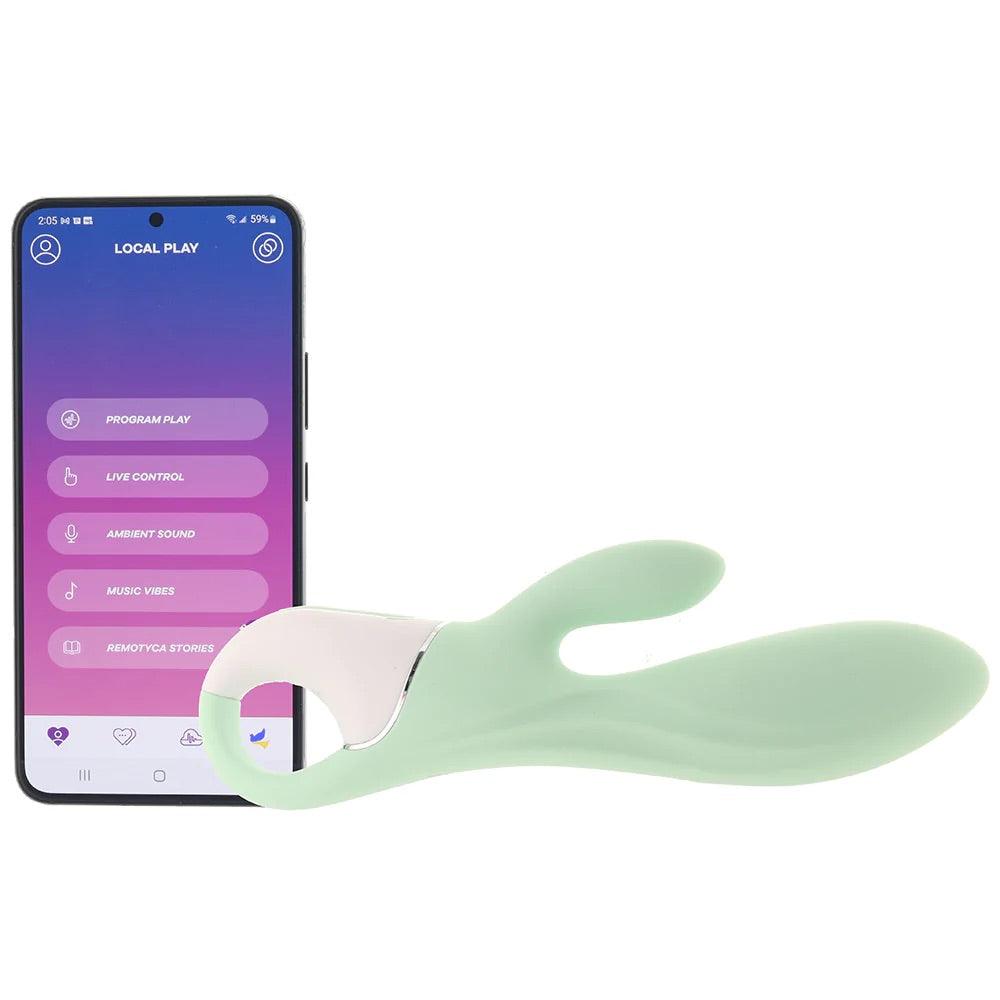 Satisfyer Air Pump Bunny 5+ Vibe In Mint - Inflatable Rabbit Vibe - Boink Adult Boutique www.boinkmuskoka.com Canada