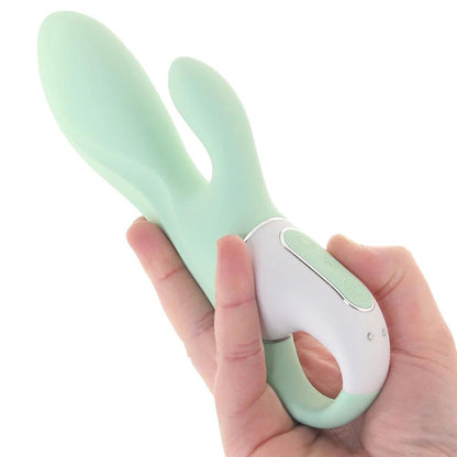 Satisfyer Air Pump Bunny 5+ Vibe In Mint - Inflatable Rabbit Vibe - Boink Adult Boutique www.boinkmuskoka.com Canada