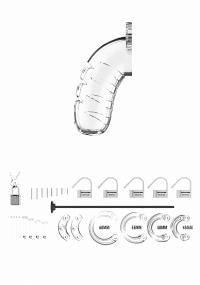 Shots - ManCage - Model 15 - Chastity Cage w Silicone Urethal Sounding - Multiple Sizes - Boink Adult Boutique www.boinkmuskoka.com Canada