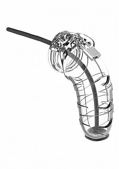 Shots - ManCage - Model 15 - Chastity Cage w Silicone Urethal Sounding - Multiple Sizes - Boink Adult Boutique www.boinkmuskoka.com Canada