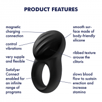 Signet Ring with Free App - Vibrating C-Ring by Satisfyer - Boink Adult Boutique www.boinkmuskoka.com Canada