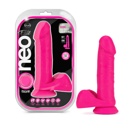 Silicone Dual Density Cock w Balls Dildo by Neo Elite - Boink Adult Boutique www.boinkmuskoka.com Canada