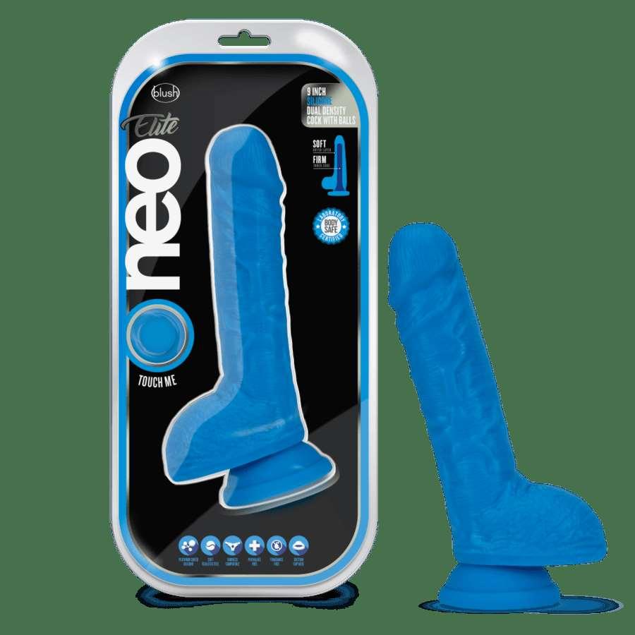 Silicone Dual Density Cock w Balls Dildo by Neo Elite - Boink Adult Boutique www.boinkmuskoka.com Canada