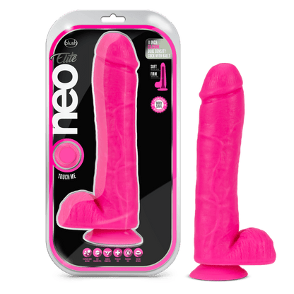 Silicone Dual Density Cock w Balls Dildo by Neo Elite - Boink Adult Boutique www.boinkmuskoka.com Canada