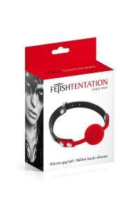 Silicone Gag Ball Red by Fetishtenation - Boink Adult Boutique www.boinkmuskoka.com Canada