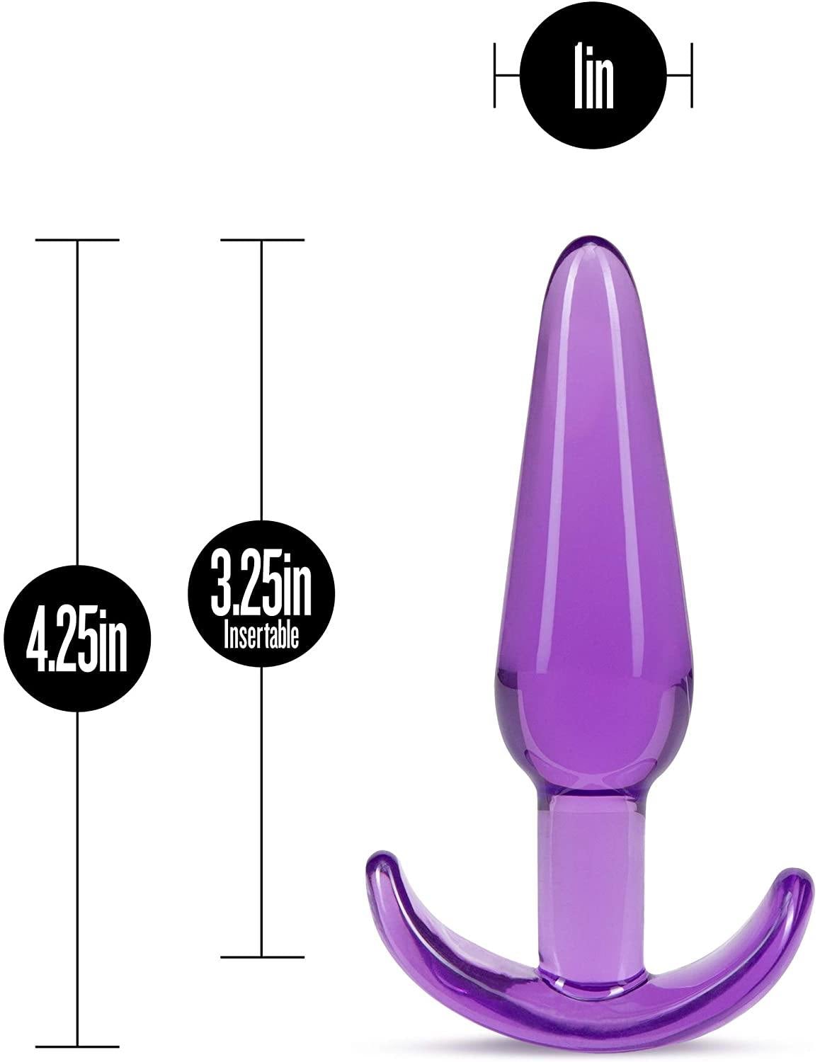 Slim Anal Plug in Purple by B Yours - Boink Adult Boutique www.boinkmuskoka.com Canada