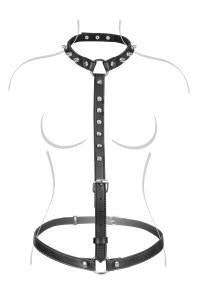 Spiked Bust Harness by Fetish Tentation - Boink Adult Boutique www.boinkmuskoka.com Canada