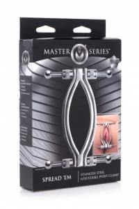 Stainless Steel Adjustable Pussy Clamp | Master Series - Boink Adult Boutique www.boinkmuskoka.com Canada