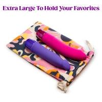 The Collection's Cotton Toy Bag - Pretty Toy Storage Solutions - Boink Adult Boutique www.boinkmuskoka.com Canada