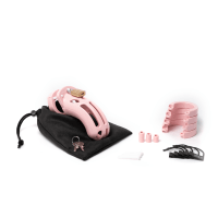 The Curve | Chastity Pink Kit with 3 3/4" Cage | CB-X - Boink Adult Boutique www.boinkmuskoka.com Canada