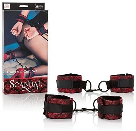 Universal Cuff Set in Red by Scandal - Boink Adult Boutique www.boinkmuskoka.com Canada