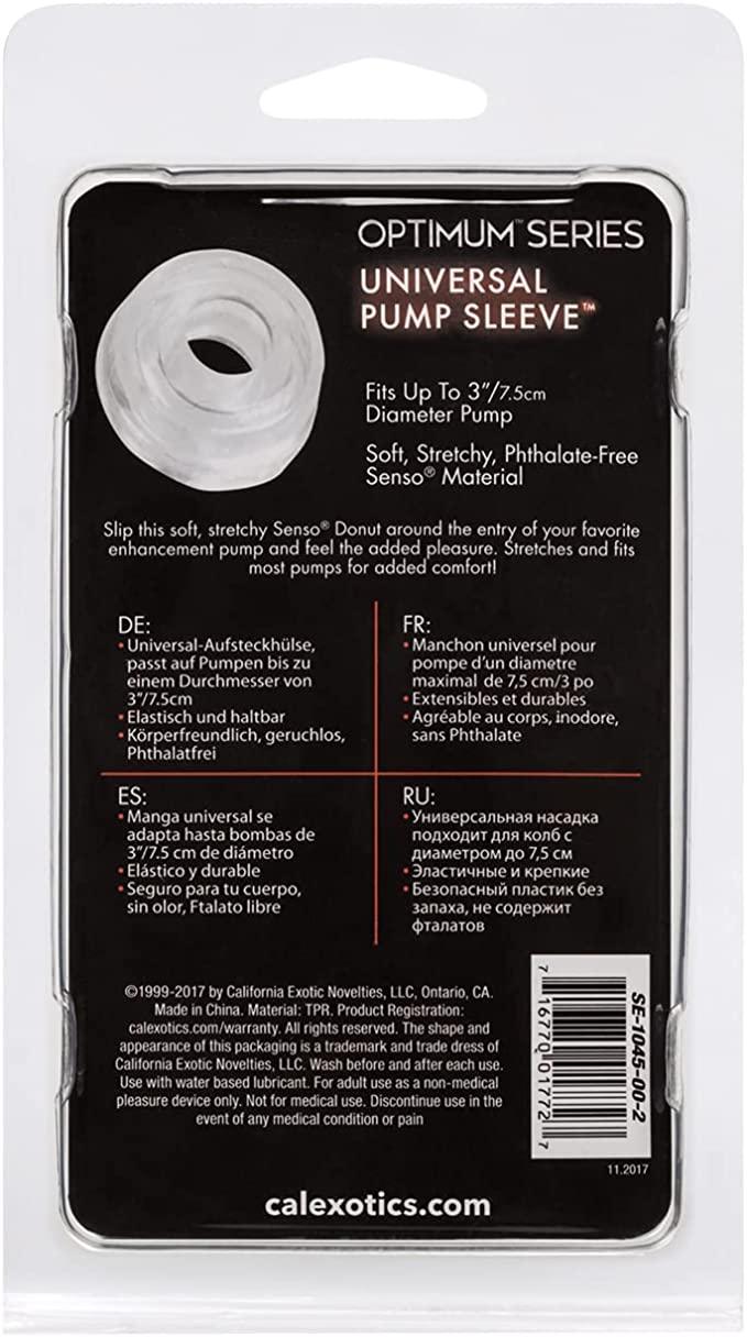 Universal Silicone Pump Sleeve - Clear by Calexotics - Boink Adult Boutique www.boinkmuskoka.com Canada