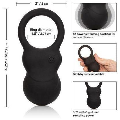 Vibrating Weighted Kettlebell Ring - Black by Colt - Boink Adult Boutique www.boinkmuskoka.com Canada