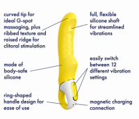 Yummy Sunshine Vibrator by Satisfyer - Boink Adult Boutique www.boinkmuskoka.com Canada